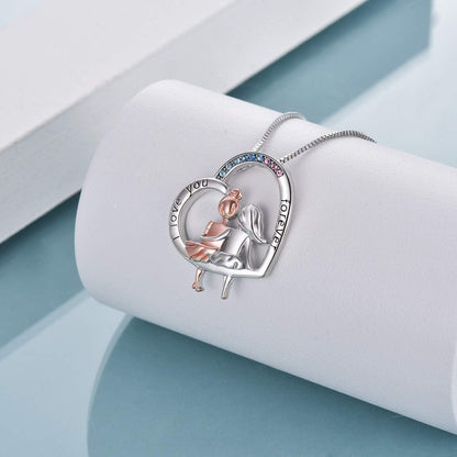 Schwestern Halskette "Always My Sister Forever My Friend" 925 Silber