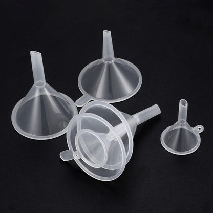 15x Mini Trichter Set aus Kunststoff – Für Küche, Labor & Kosmetik