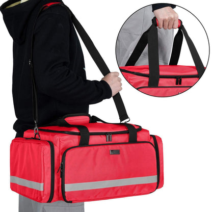 Erste Hilfe Tasche mit Trennwänden & Rutschfestem Boden Rot
