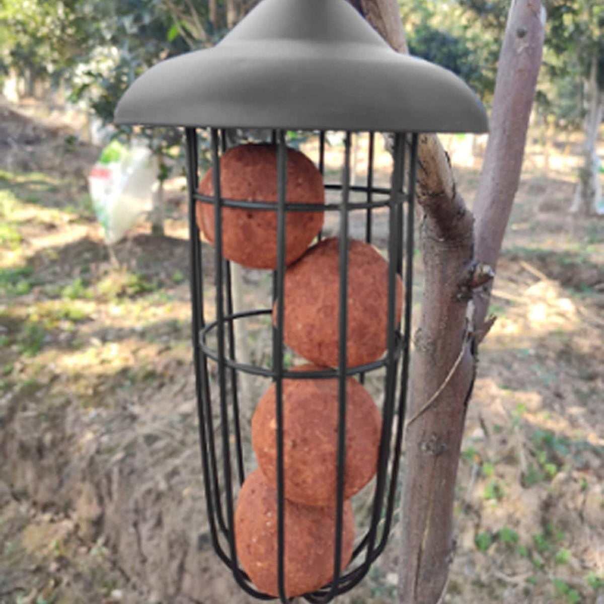 Vogel-Futterstation zum Aufhängen, Metall, 24cm