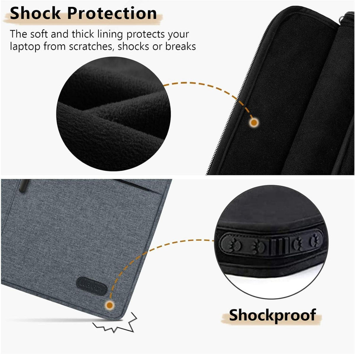 Laptophülle 13-14 Zoll stoßfest wasserdicht Laptop Tasche