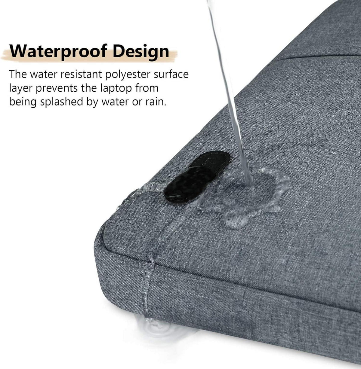 Laptophülle 13-14 Zoll stoßfest wasserdicht Schwarz