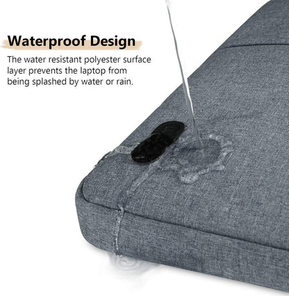 Laptophülle 13-14 Zoll stoßfest wasserdicht Schwarz