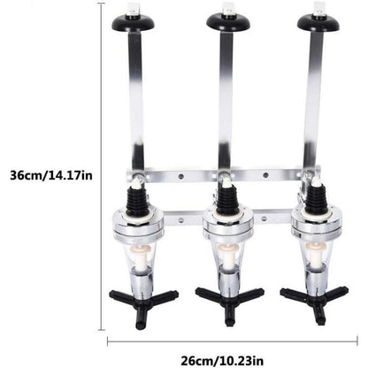 Flaschenhalter Wand 3 Flaschen Bar Butler Schnapsspender