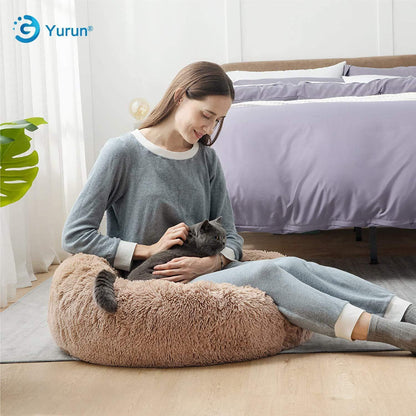 Rundes Hundebett Donut – Weiches Kissen für Hunde & Katzen