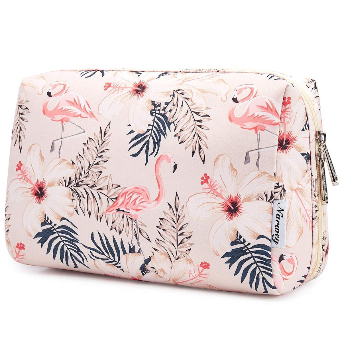 Kosmetiktasche Flamingo Groß - Wasserabweisend & Organizer