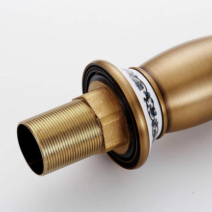 Waschtischarmatur Messing Vintage Chrom Keramik Einhebelmischer