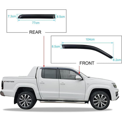 Windabweiser Rauchgrau VW Amarok 2009-2022 Doppelkabine