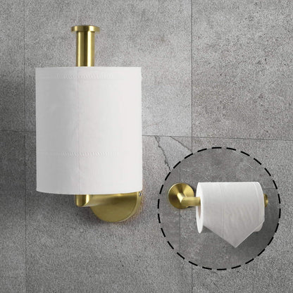 Toilettenpapierhalter Gold Gebürstet Messing Rostfrei