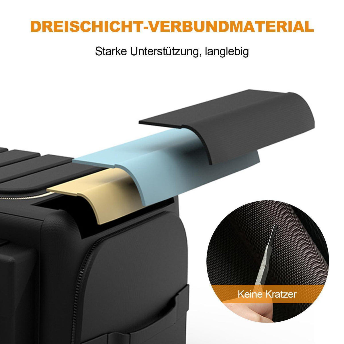 Faltbarer Kofferraum-Organizer 70L mit Seitentaschen