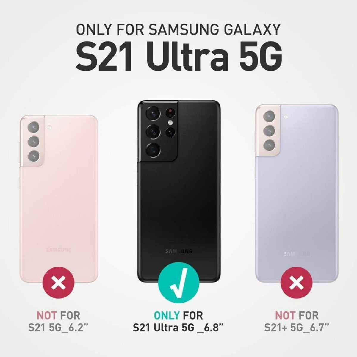 Schutzhülle mit Ständer & Gürtelclip für Samsung Galaxy S21 Ultra 5G