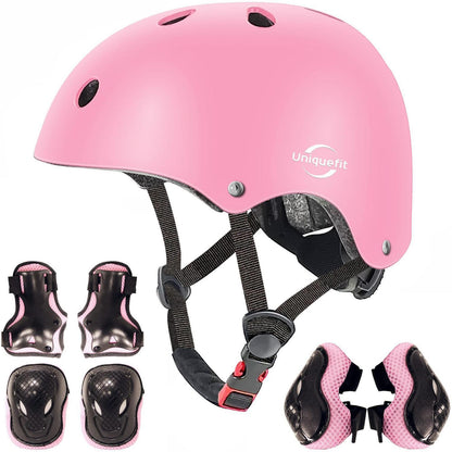 Kinder Schutzausrüstung Set 7-teilig Pink (8-13 Jahre)