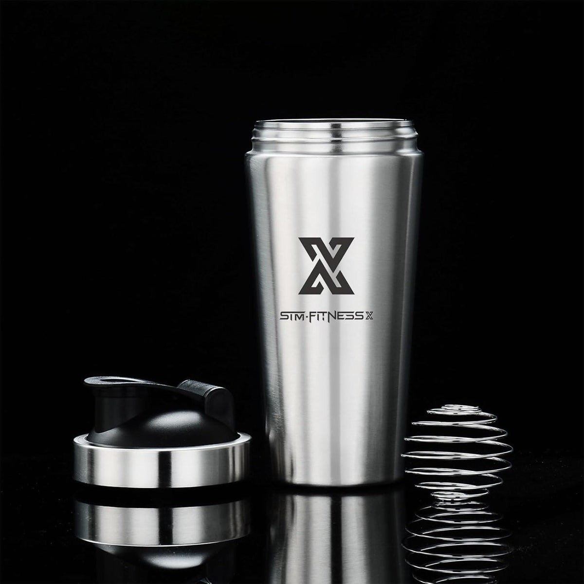 Edelstahl Shaker 700ml Sport Fitness Gym Yoga Mixer Bottle
