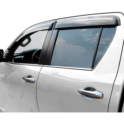Windabweiser Toyota Hilux 2015-2025 Doppelkabine Schwarz