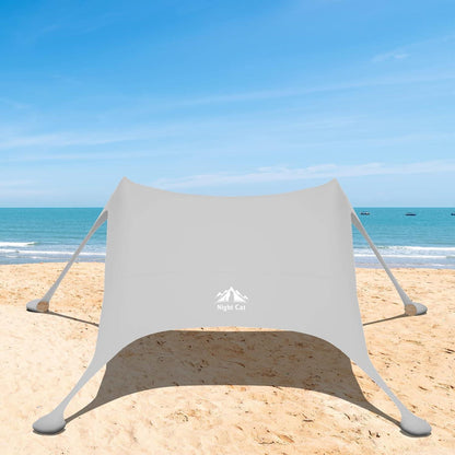Strandzelt Lycra Sonnenschutz UPF 50+ Grau Pro 2.1x2.1m