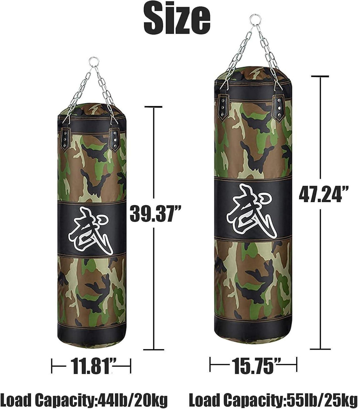 Schwerer Boxsack für Erwachsene Jugendliche - Set mit Boxhandschuhen