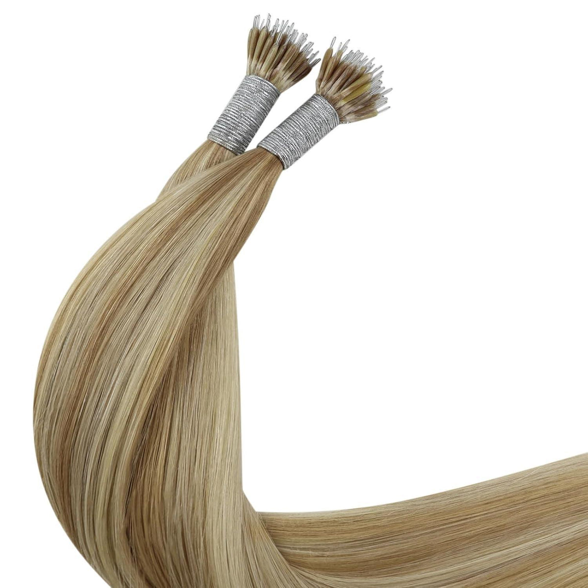 Echthaar Nanoring Extensions Blond 55cm – Haarverlängerung