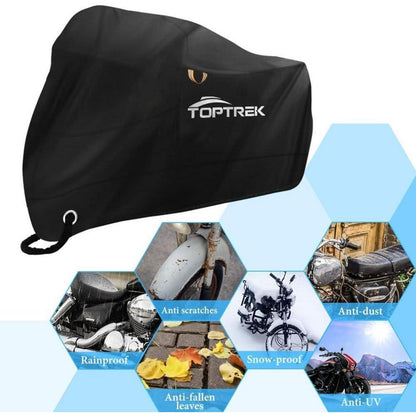Toptrek Motorradabdeckung XXXL 210D Oxford Stoff Wasserdicht