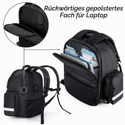 Notfallrucksack Medizinisch Schwarz – Erste Hilfe Set für Profis