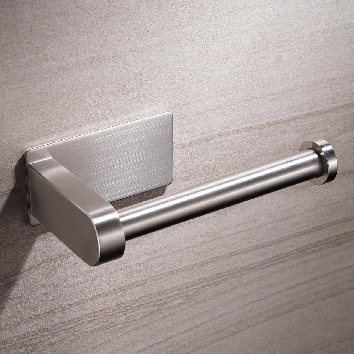 Toilettenpapierhalter Edelstahl selbstklebend ohne Bohren Silber