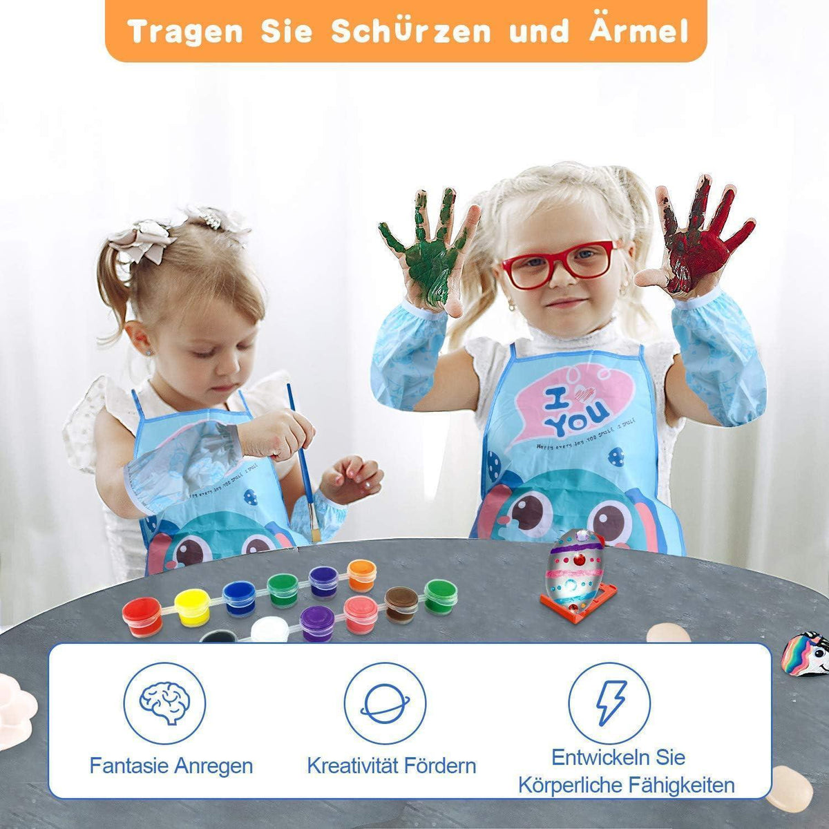 Steine Bemalen Set für Kinder – Kreatives Malset Geschenk