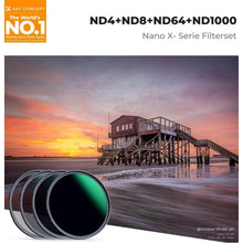 72mm ND Filter Set mit ND4+ND8+ND64+ND1000 für Kreative