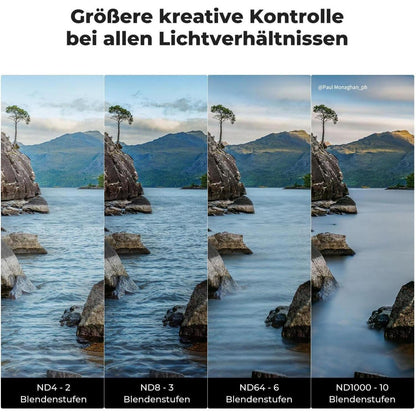 ND Filter Set 62mm für Weitwinkelobjektive | ND4, ND8, ND64, ND1000