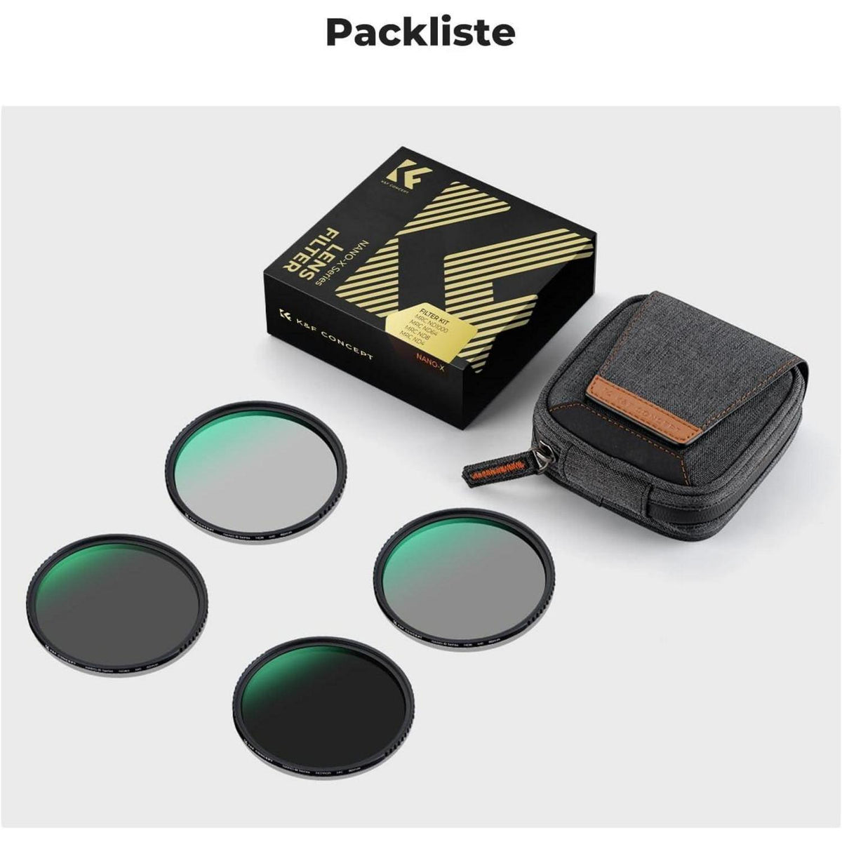 ND Filter Set 62mm für Weitwinkelobjektive | ND4, ND8, ND64, ND1000
