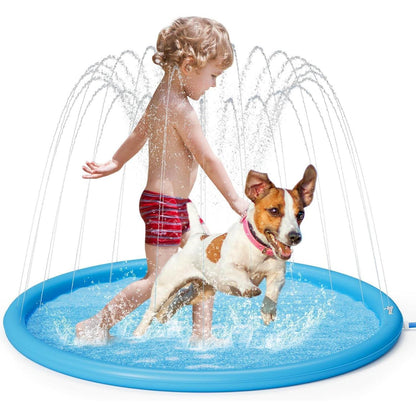 Wasserspielzeug Hund Sprinkler Wasser-Spielmatte Splash