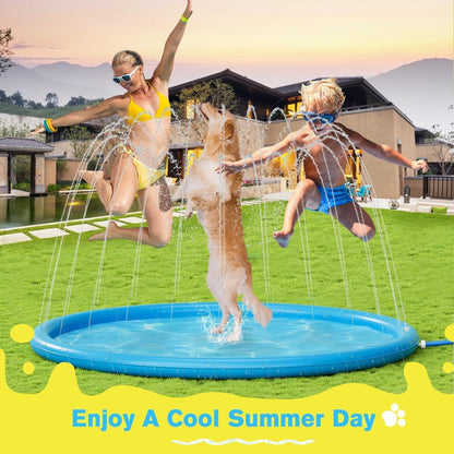 Wasserspielzeug Hund Sprinkler Wasser-Spielmatte Splash