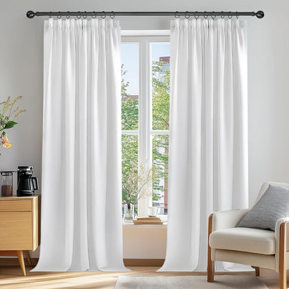 Verdunkelungsvorhang Grau 229x229 cm - 2er Set für Schlafzimmer