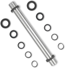 Edelstahl Nudelholz mit Silikonringen, Antihaft Teigroller 45cm