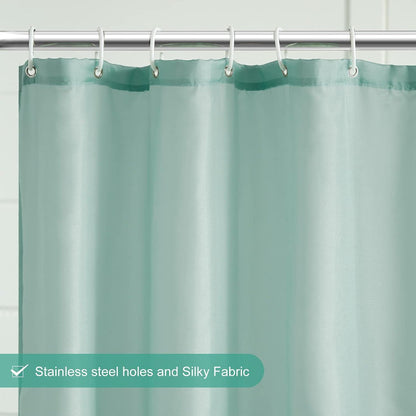 Textil Duschvorhang Minzgrün 120x180 cm Wasserabweisend Waschbar