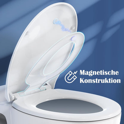 Toilettendeckel mit Absenkautomatik und Kinderbrille - O