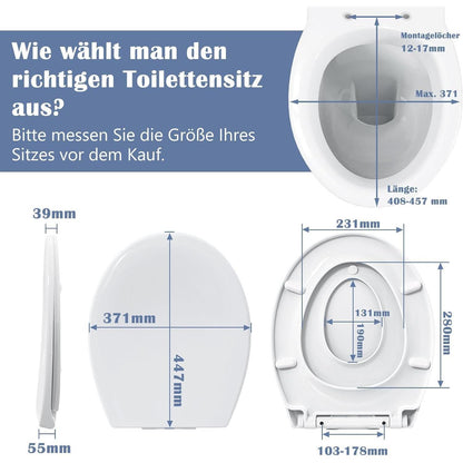Toilettendeckel mit Absenkautomatik und Kinderbrille - O
