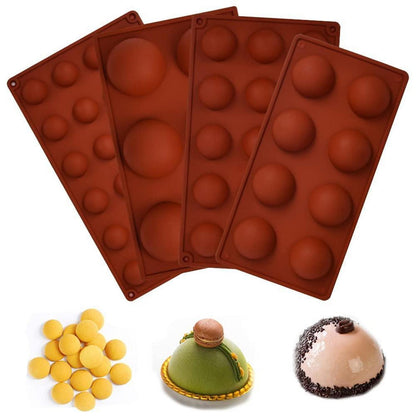 Silikon Schokoladenformen Set 4 Größen – Pralinen, Kuchen, Eis