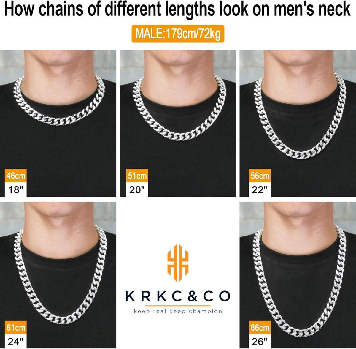 Herren Panzerkette 18K Gold/Weißgold plattiert 14mm Cuban Link Chain
