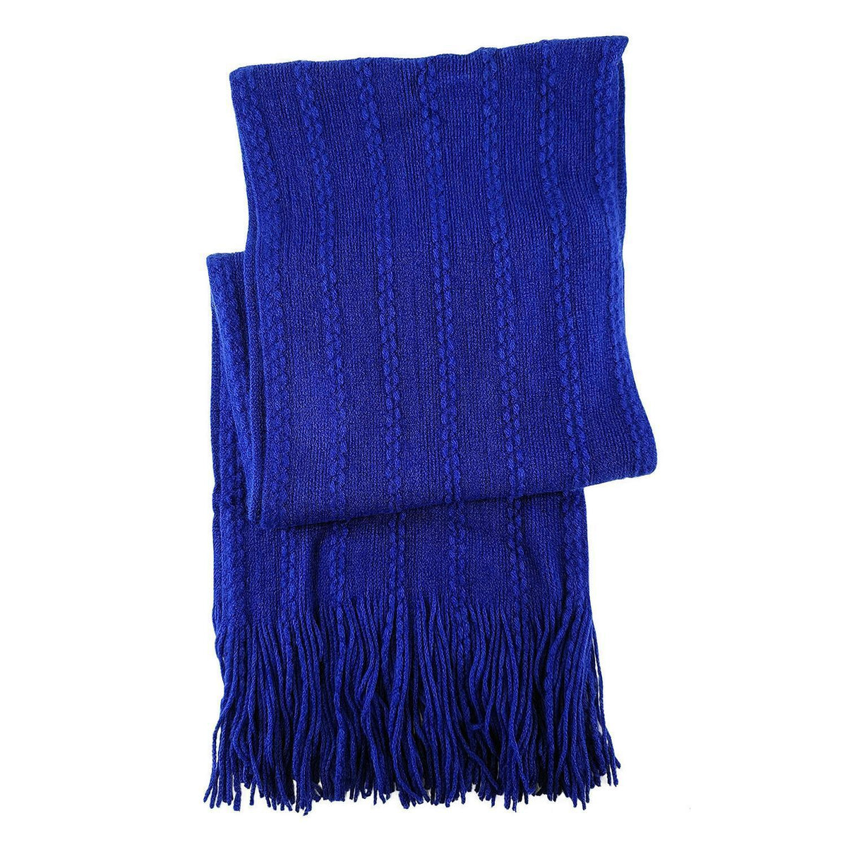 Schal und Handschuh Set Damen Touchscreen Royal Blue