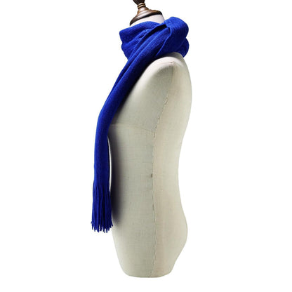 Schal und Handschuh Set Damen Touchscreen Royal Blue