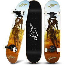 Skateboard 78,9 cm Doppel-Kick Deck für Anfänger & Fortgeschrittene