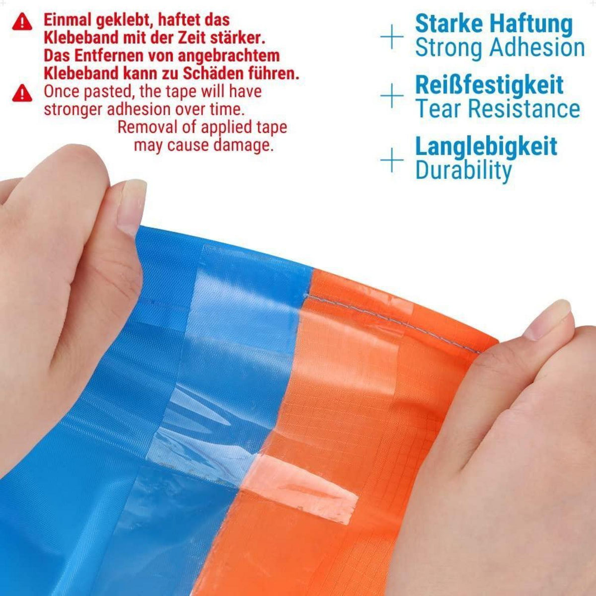 Zelt Reparaturband 10M x 8CM wasserdicht & hitzebeständig