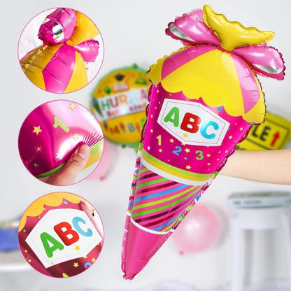 Einschulung Deko Set Mädchen Rosa Schulkind Banner