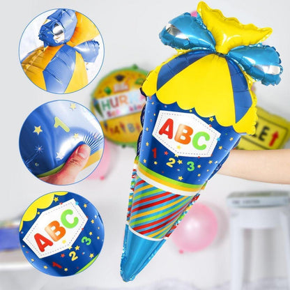 Einschulung Deko Set für Jungen Blau Schulkind Schulanfang