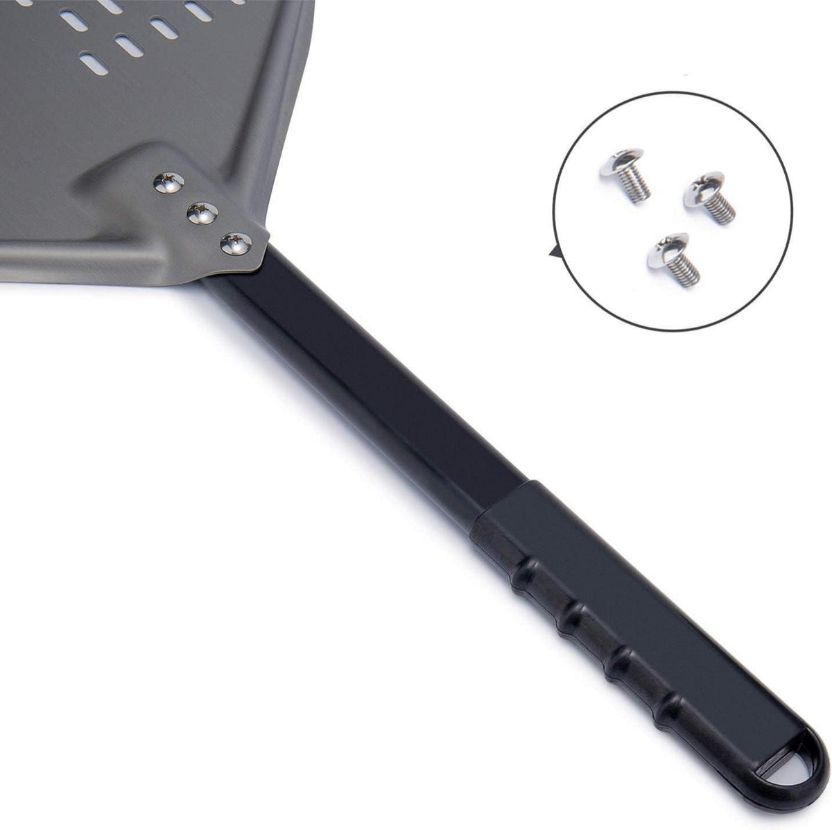 Perforierter Pizzaschieber 30,5x35,6cm Hart Eloxiertes Aluminium