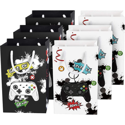 Aquarell Video Spiel Partytüten 16 Stück Papiertüten Jungen