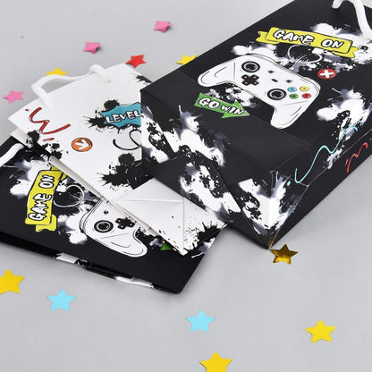 Aquarell Video Spiel Partytüten 16 Stück Papiertüten Jungen