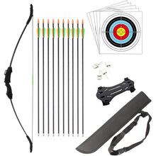 Recurve Bogen Set für Kinder und Jugendliche, 15LB Zuggewicht, inkl. Zubehör