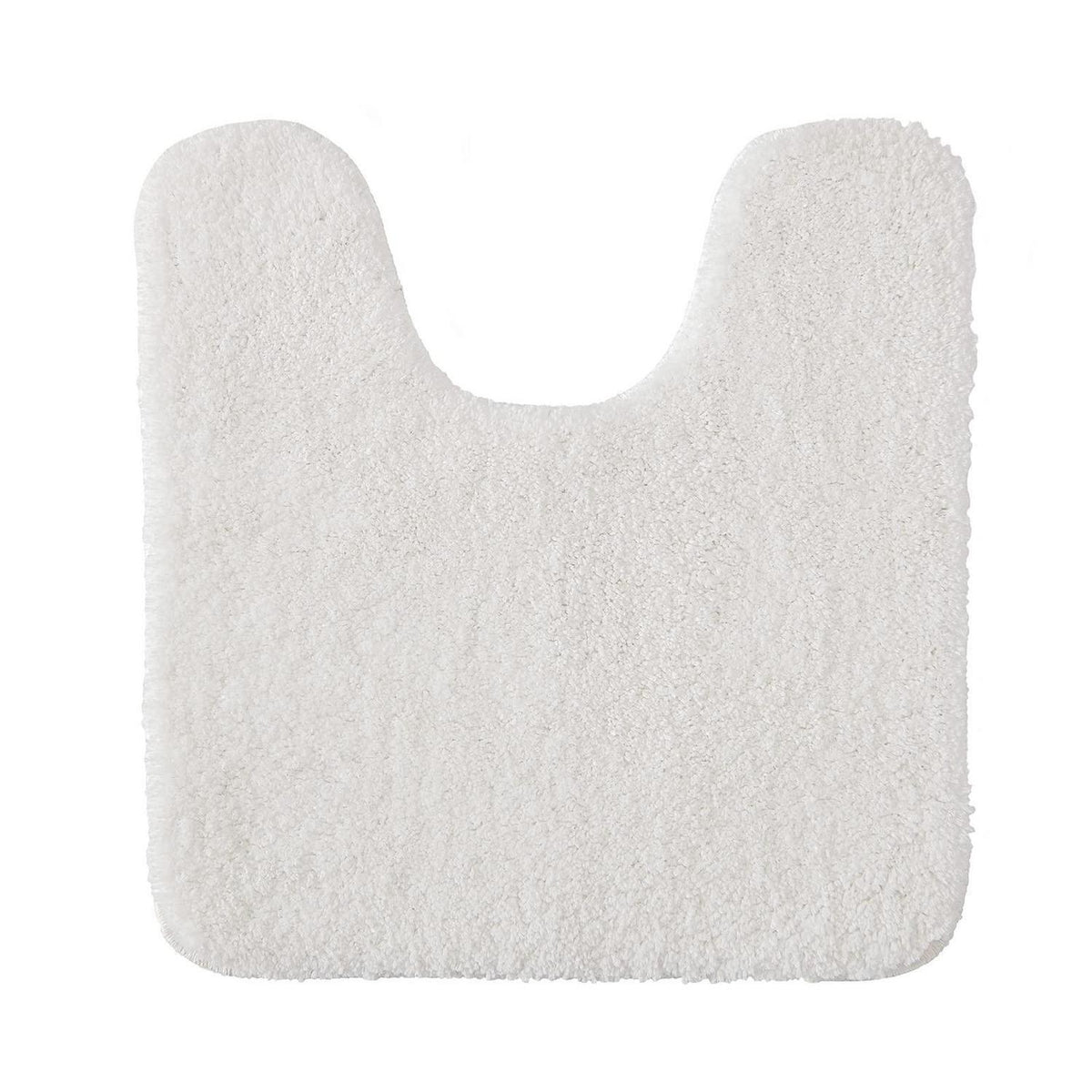 Badematte WC Vorleger U-Form Weiß 45x45 cm – Rutschfest & Saugfähig