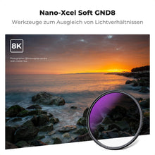 67mm Soft GND8 Verlaufsfilter ND0,9 Grauverlaufsfilter aus