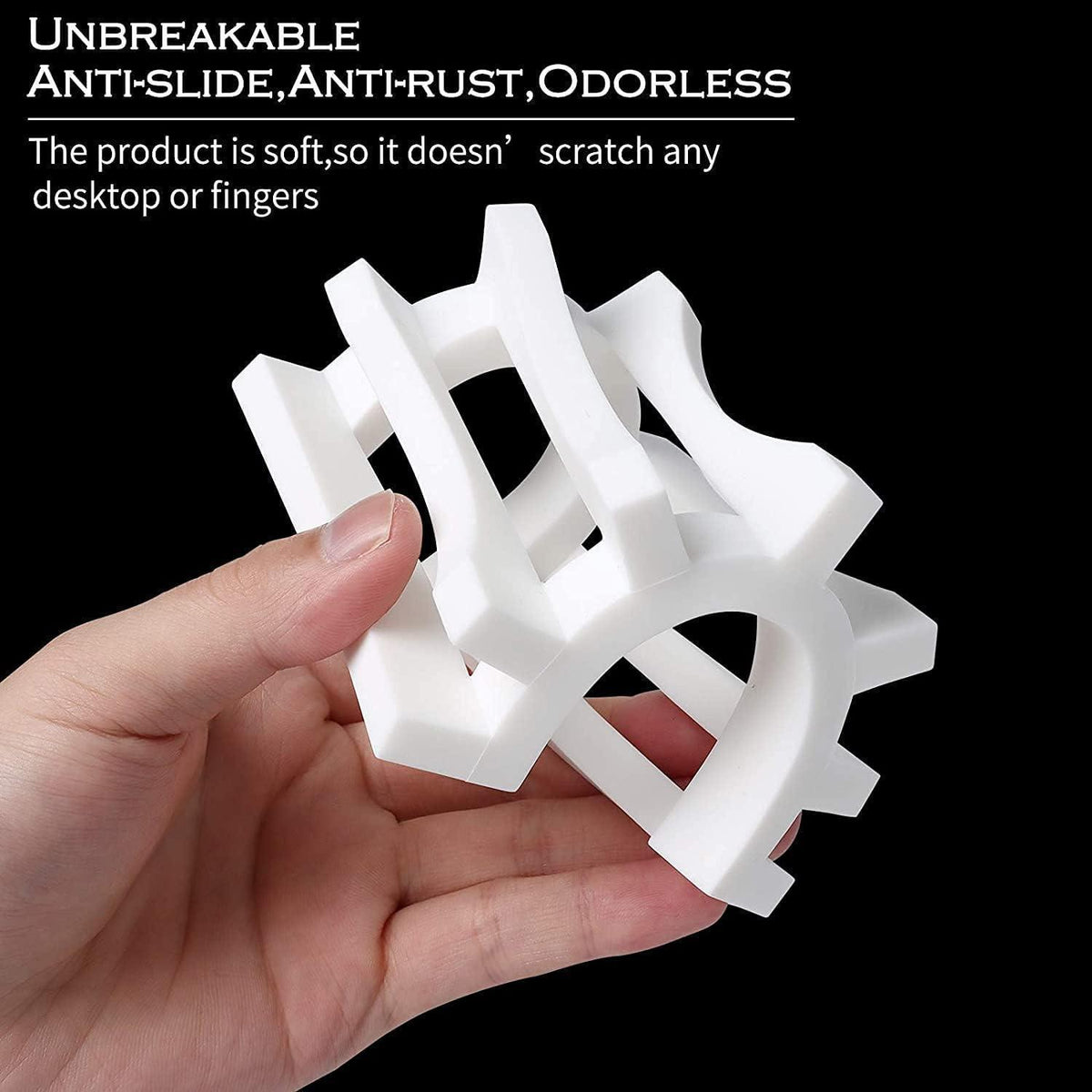 Silikon Seifenschale 2er-Pack mit Drainage – Weiß